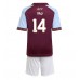 Aston Villa Pau Torres #14 Hjemmedraktsett Barn 2025-26 Korte ermer (+ Korte bukser)